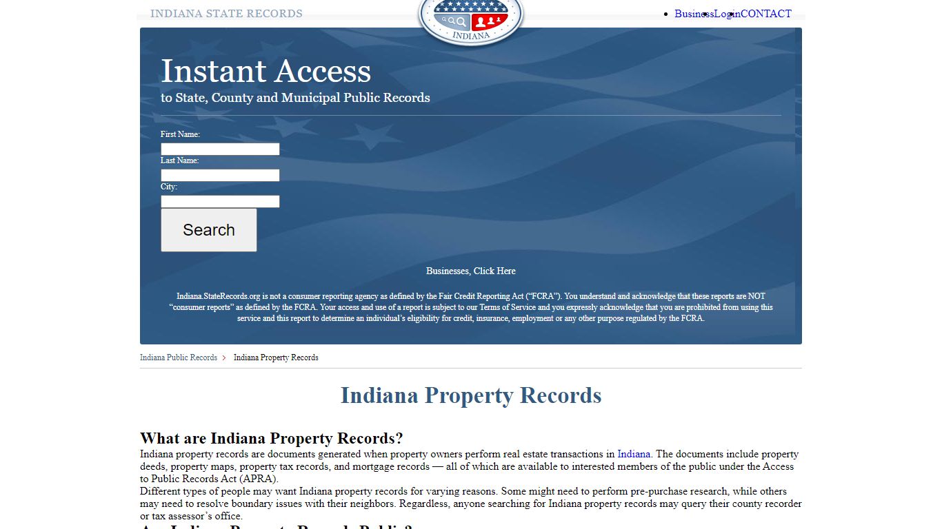 Indiana Property Records | StateRecords.org